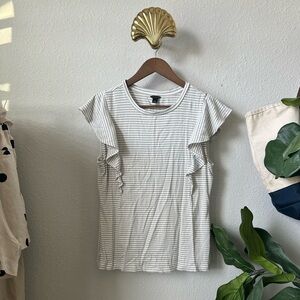Ann Taylor Ruffle Sleeve top
